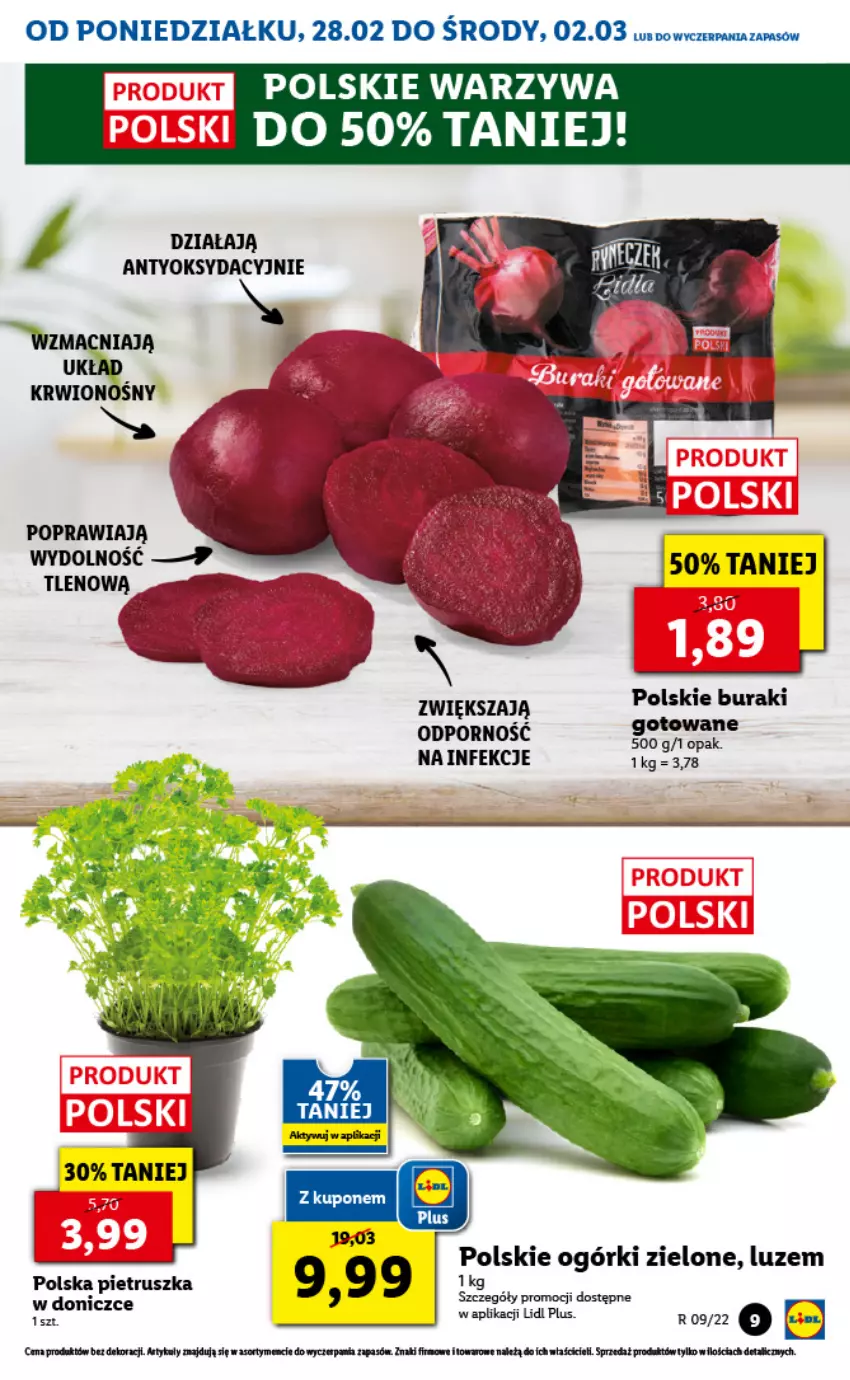 Gazetka promocyjna Lidl - GAZETKA - ważna 28.02 do 02.03.2022 - strona 9 - produkty: Pietruszka, Por, Warzywa