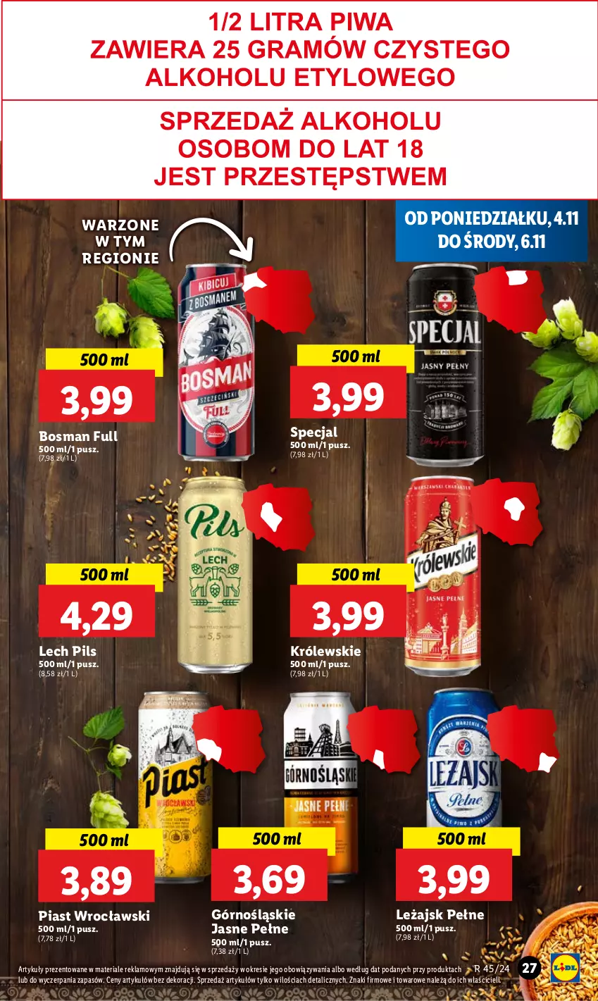 Gazetka promocyjna Lidl - GAZETKA - ważna 04.11 do 06.11.2024 - strona 31 - produkty: Królewski, Piast