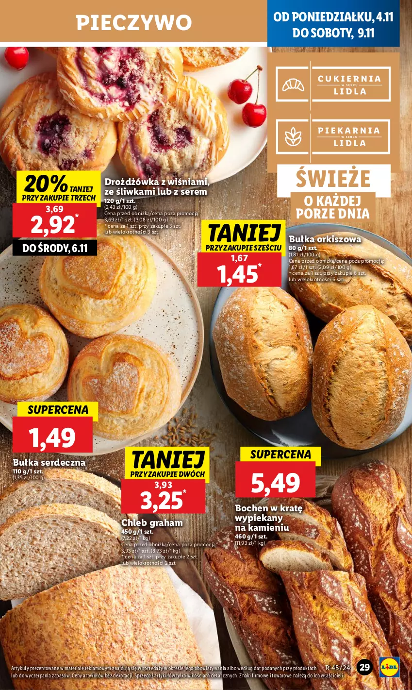 Gazetka promocyjna Lidl - GAZETKA - ważna 04.11 do 06.11.2024 - strona 33 - produkty: Anew, Bułka, Chleb, Gra, HP, Piec, Pieczywo, Por, Ser