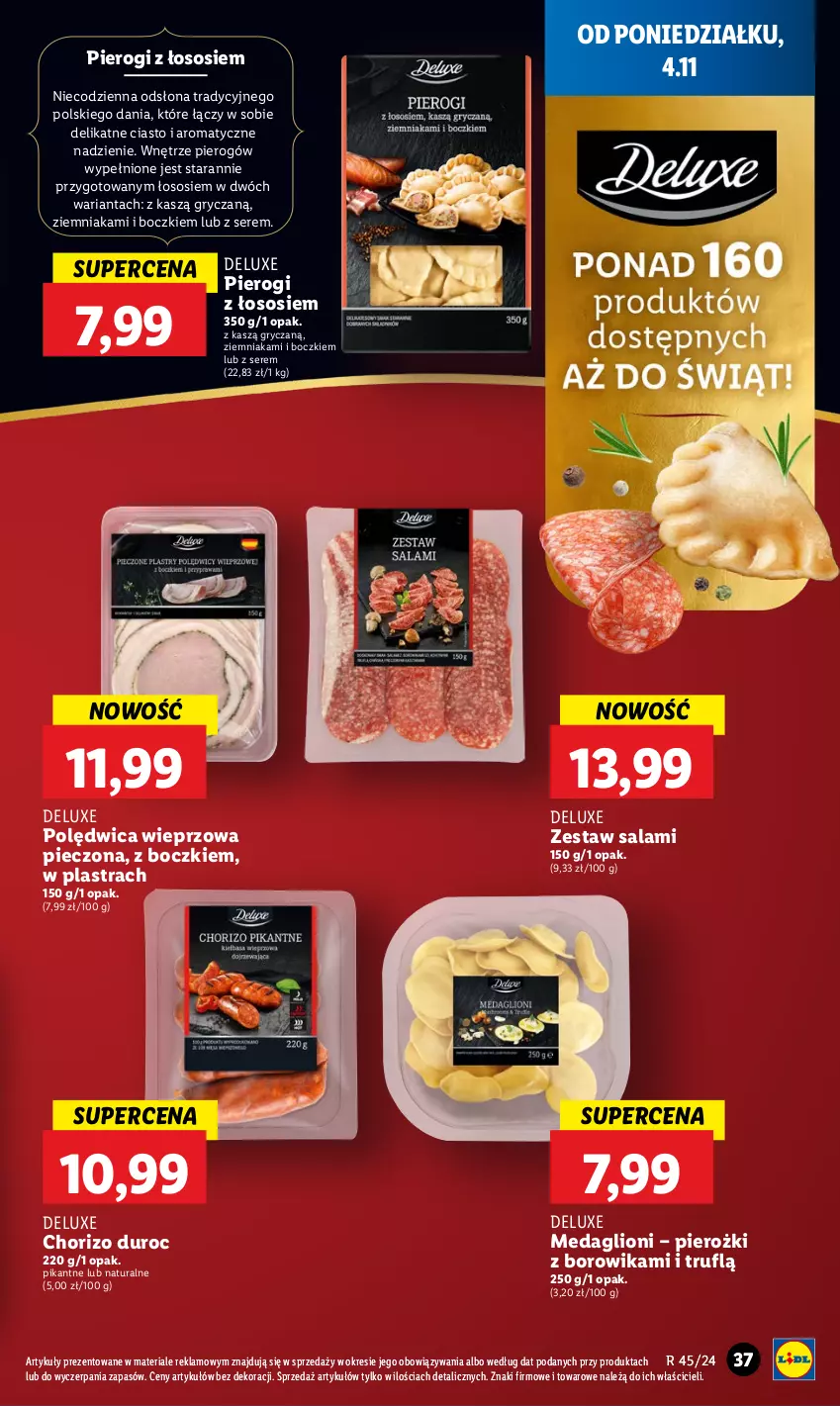 Gazetka promocyjna Lidl - GAZETKA - ważna 04.11 do 06.11.2024 - strona 41 - produkty: Gry, Lion, Piec, Pierogi, Polędwica, Salami, Ser, Sos