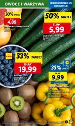 Gazetka promocyjna Lidl - GAZETKA - Gazetka - ważna od 06.11 do 06.11.2024 - strona 15 - produkty: Warzywa, Papryka, Papryka żółta, Owoce, Grejpfrut