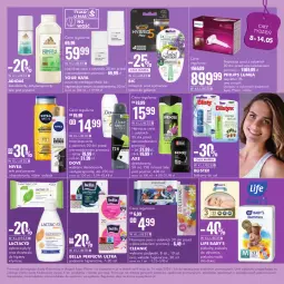 Gazetka promocyjna Super Pharm - Gazetka - ważna od 14.05 do 14.05.2024 - strona 9 - produkty: Ser, Rum, BIC, Depilator, Philips, Lactacyd, Bell, Pieluchy, Dezodorant, Majtki, Adidas, Perfecta, Dove, Serum, Cleanic, Chusteczki, Podpaski, Dzieci, Bella, Chusteczki do higieny, Pieluchomajtki, Wkładki, Antyperspirant, Nivea