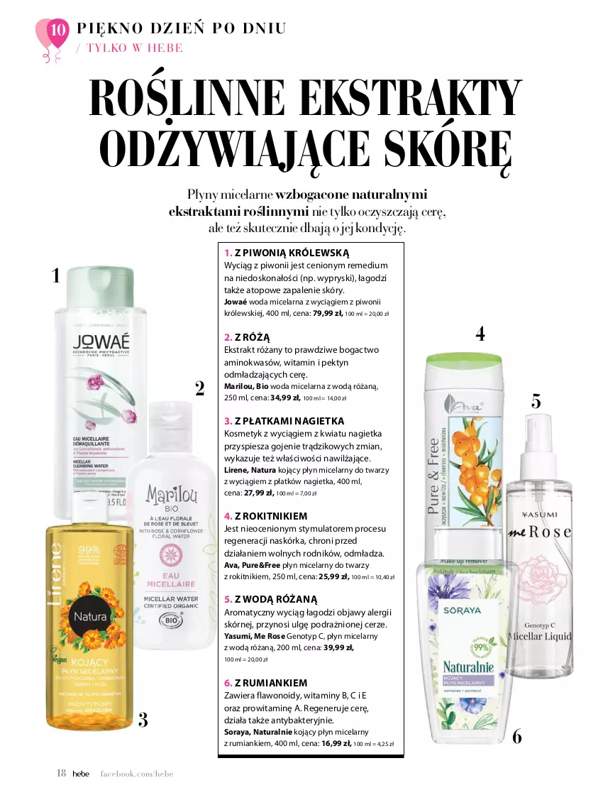 Gazetka promocyjna Hebe - Magazyn - ważna 01.05 do 30.06.2021 - strona 18 - produkty: Fa, Królewski, LG, Lirene, Piwo, Płyn micelarny, Pur, Róża, Rum, Top, Woda, Woda micelarna