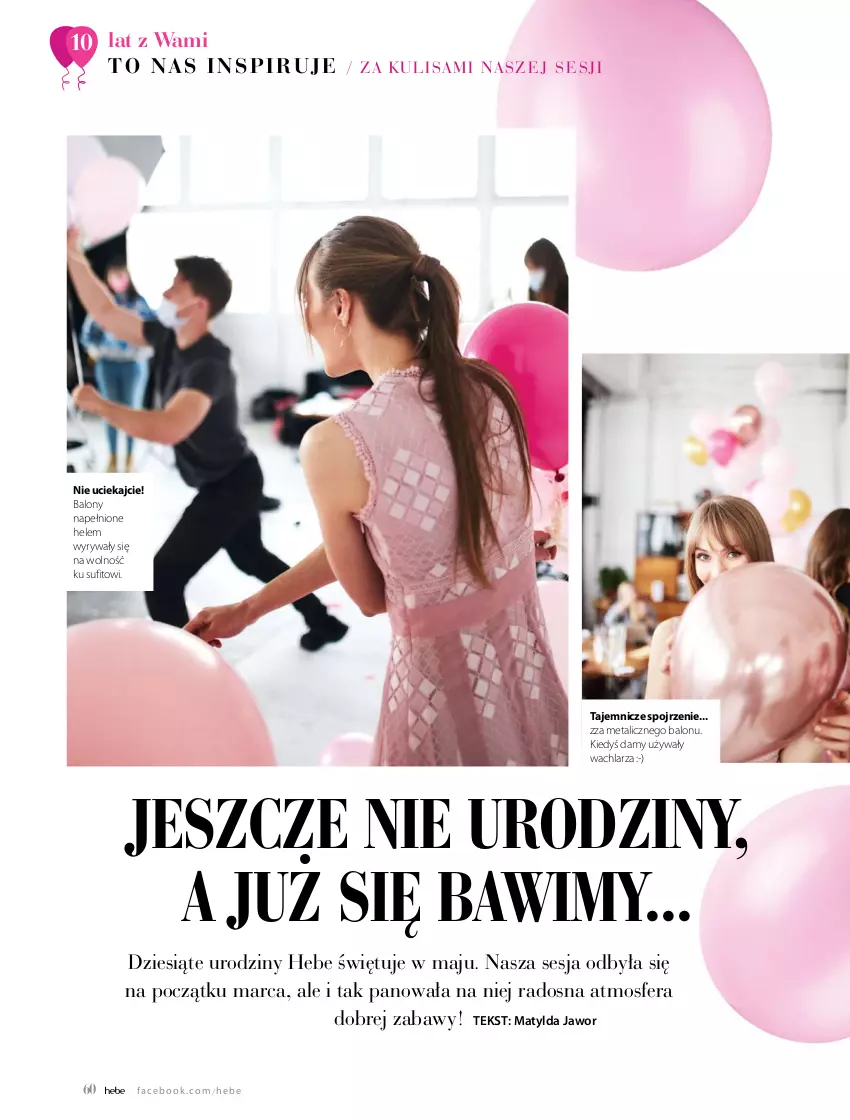 Gazetka promocyjna Hebe - Magazyn - ważna 01.05 do 30.06.2021 - strona 60 - produkty: Balony, Fa, O nas