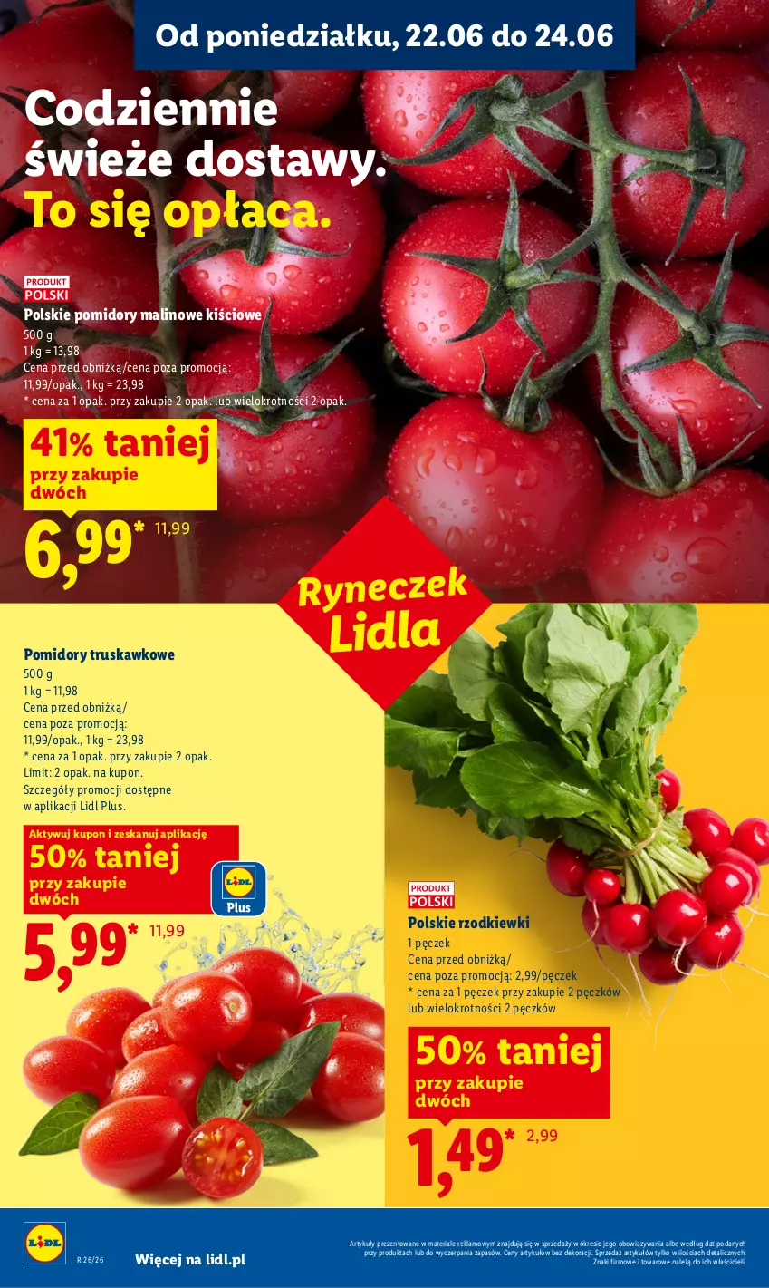 Gazetka promocyjna Lidl - Gazetka ważna od 22.06 do 24.06 - ważna 22.06 do 24.06.2026 - strona 38 - produkty: Pomidory