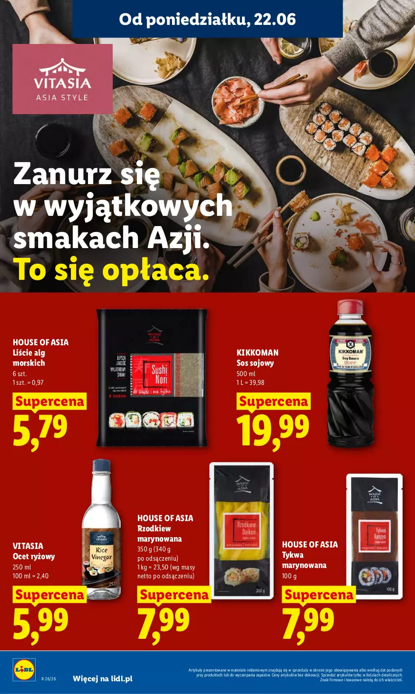 Gazetka promocyjna Lidl - Gazetka ważna od 22.06 do 24.06 - ważna 22.06 do 24.06.2026 - strona 42 - produkty: House of Asia, LG, Ocet, Ocet ryżowy, Ryż, Sos, Sos sojowy