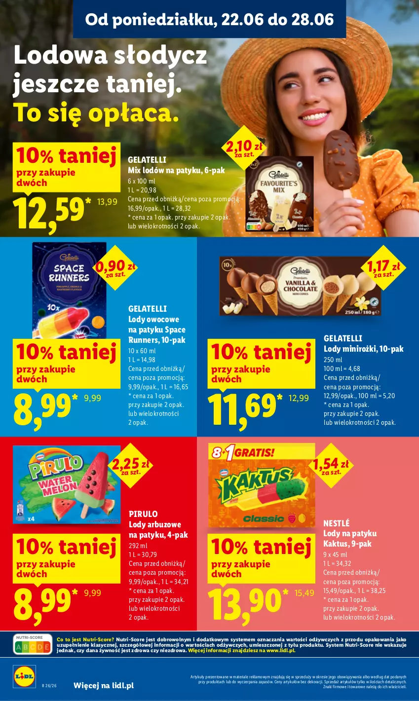 Gazetka promocyjna Lidl - Gazetka ważna od 22.06 do 24.06 - ważna 22.06 do 24.06.2026 - strona 66 - produkty: Arbuz, Kaktus, Lody, Nestlé