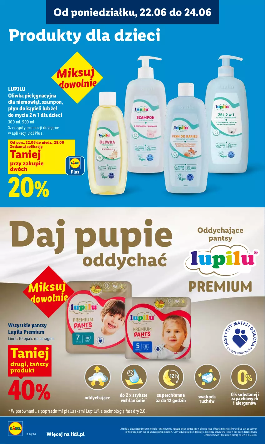 Gazetka promocyjna Lidl - Gazetka ważna od 22.06 do 24.06 - ważna 22.06 do 24.06.2026 - strona 88 - produkty: Dzieci, Fa, Płyn do kąpieli, Por, Szampon