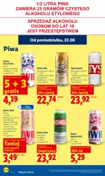 Gazetka promocyjna Lidl - Gazetka ważna od 22.06 do 24.06 - Gazetka - ważna od 24.06 do 24.06.2026 - strona 74 - produkty: Piwa, Gra, Tyskie, Kozel