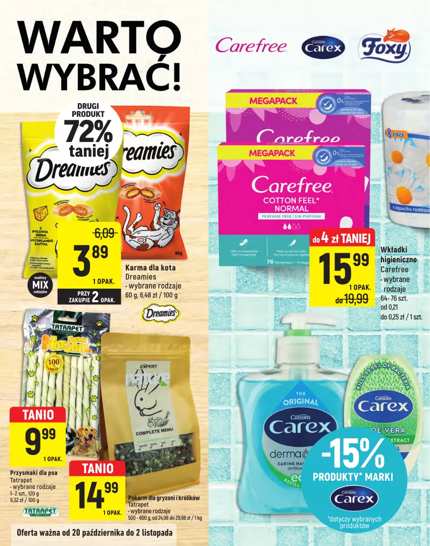 Gazetka promocyjna Intermarche - Gazetka Intermarche - ważna 20.10 do 02.11.2022 - strona 16 - produkty: Gry, Koc, Królik, Perfum, Przysmaki, Tatra, Top