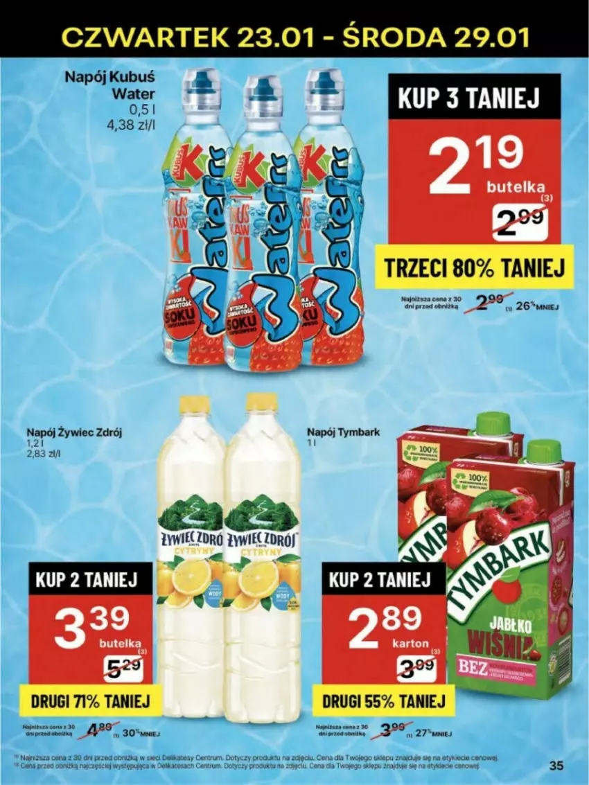 Gazetka promocyjna Delikatesy Centrum - ważna 23.01 do 29.01.2025 - strona 29 - produkty: Kubuś, Napój, Rum, Tymbark