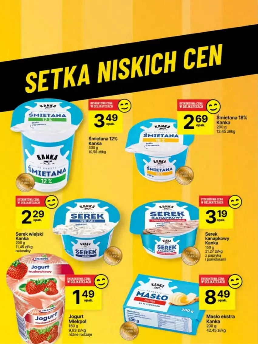 Gazetka promocyjna Delikatesy Centrum - ważna 23.01 do 29.01.2025 - strona 39 - produkty: Jogurt, Masło, Ser, Serek, Serek wiejski