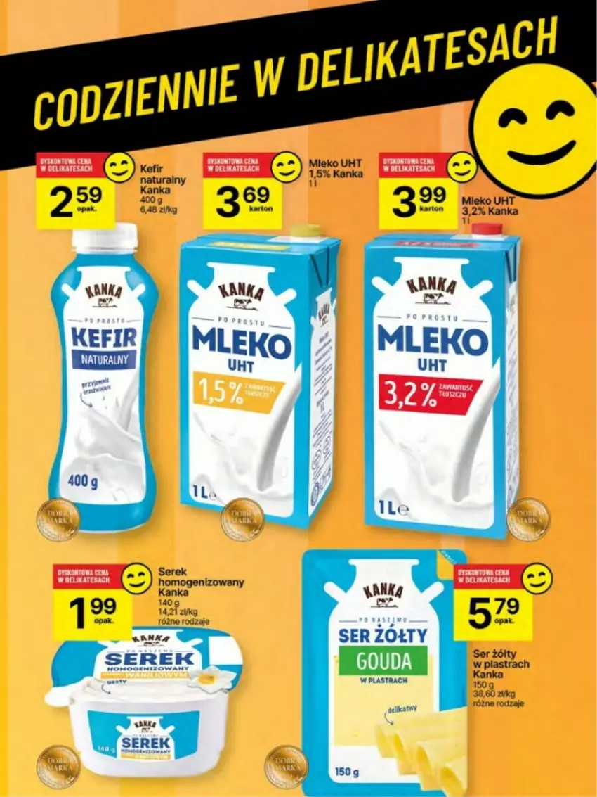 Gazetka promocyjna Delikatesy Centrum - ważna 23.01 do 29.01.2025 - strona 40 - produkty: Mleko, Ser, Ser zołty, Serek