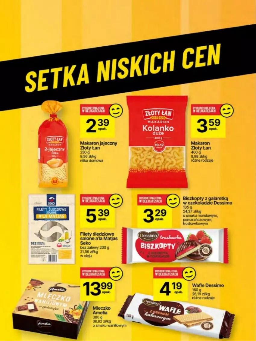 Gazetka promocyjna Delikatesy Centrum - ważna 23.01 do 29.01.2025 - strona 48 - produkty: Biszkopty, Gala, Makaron, Wafle