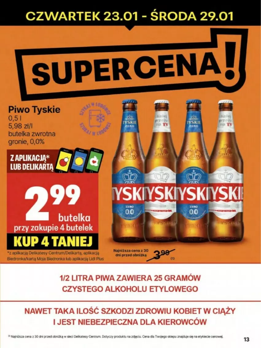 Gazetka promocyjna Delikatesy Centrum - ważna 23.01 do 29.01.2025 - strona 5 - produkty: Piwo, Rum, Tyskie