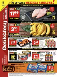 Gazetka promocyjna Delikatesy Centrum - Gazetka - ważna od 29.01 do 29.01.2025 - strona 1 - produkty: Kurczak, Banany, Rum, Gra, Acer, Rama, Rura, Tyskie, Mars, Kiełbasa, Orka, Mleko, Kiełbasa śląska, LG, Fa