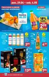 Gazetka promocyjna Aldi - Pełna oferta - Gazetka - ważna od 04.05 do 04.05.2024 - strona 18 - produkty: Sok, Smoothie, Grill, Napój, Fa