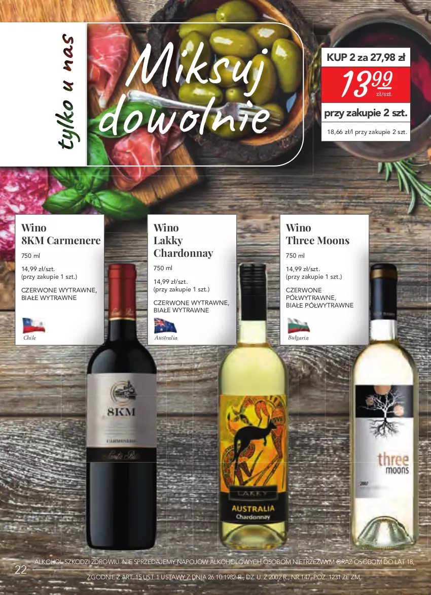 Gazetka promocyjna Stokrotka - Oferta alkoholowa - ważna 25.03 do 21.04.2021 - strona 22 - produkty: Chardonnay, Wino