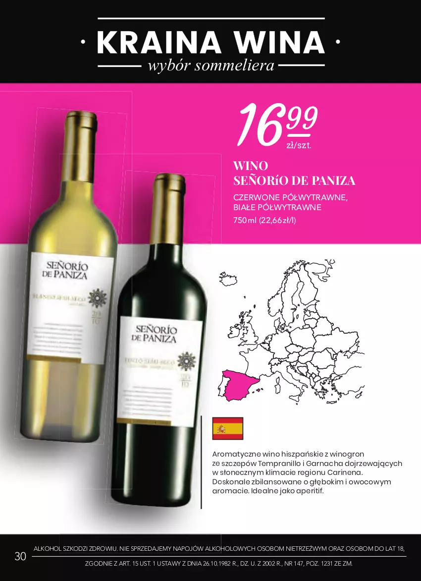 Gazetka promocyjna Stokrotka - Oferta alkoholowa - ważna 25.03 do 21.04.2021 - strona 30 - produkty: Wino