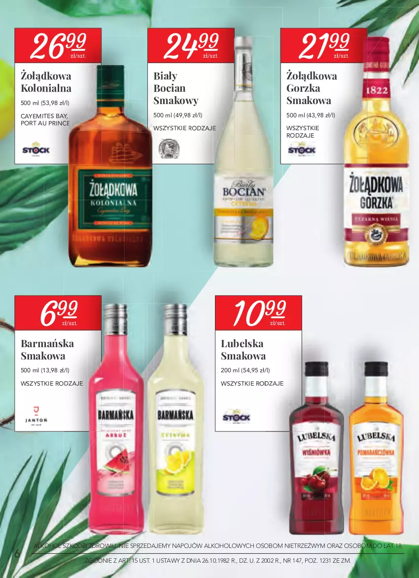 Gazetka promocyjna Stokrotka - Oferta alkoholowa - ważna 25.03 do 21.04.2021 - strona 6 - produkty: Biały Bocian, Por