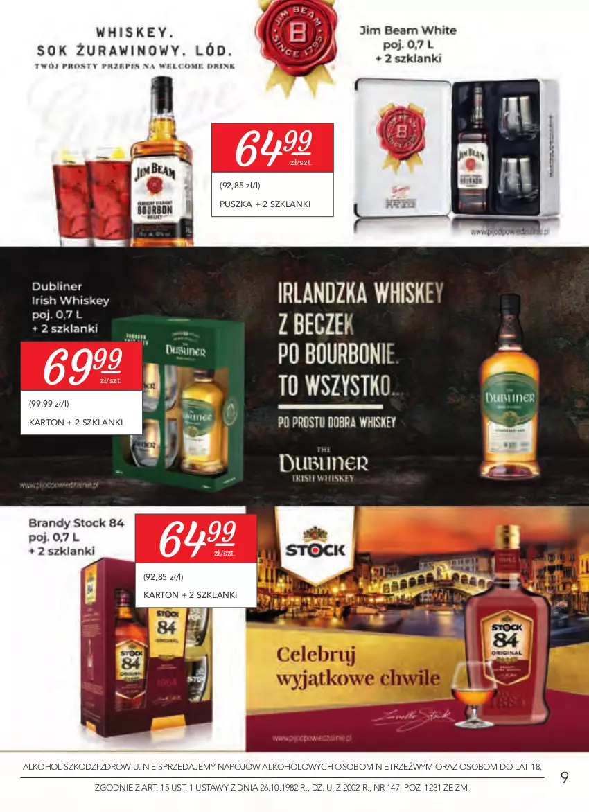 Gazetka promocyjna Stokrotka - Oferta alkoholowa - ważna 25.03 do 21.04.2021 - strona 9 - produkty: Lanki