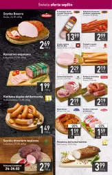 Gazetka promocyjna Stokrotka - Supermarket - Gazetka - ważna od 02.03 do 02.03.2022 - strona 4 - produkty: Polędwica, Sok, Ser, Kęski piwne, Królewski, Sokołów, Parówki, Parówki z szynki, Salceson, Duda, Szynka, Tarczyński, Morliny, Kabanos, Kiełbasa, Olewnik, Kiełbasa śląska, HP