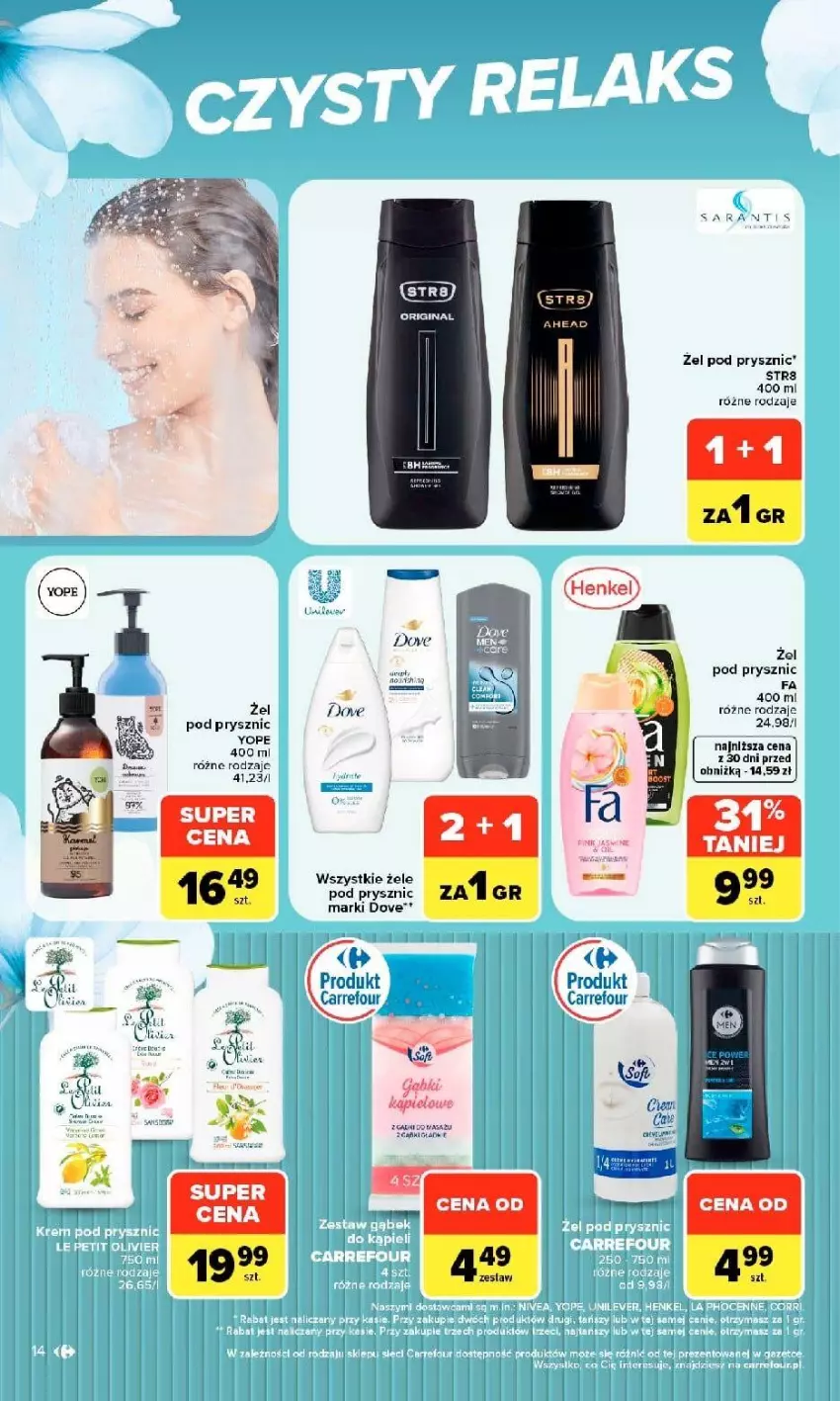 Gazetka promocyjna Carrefour - Gazetka Carrefour w SUMIE siebie znasz najlepiej - ważna 07.09 do 19.09.2026 - strona 14 - produkty: Dove, Fa, Gin, Str8, Waga