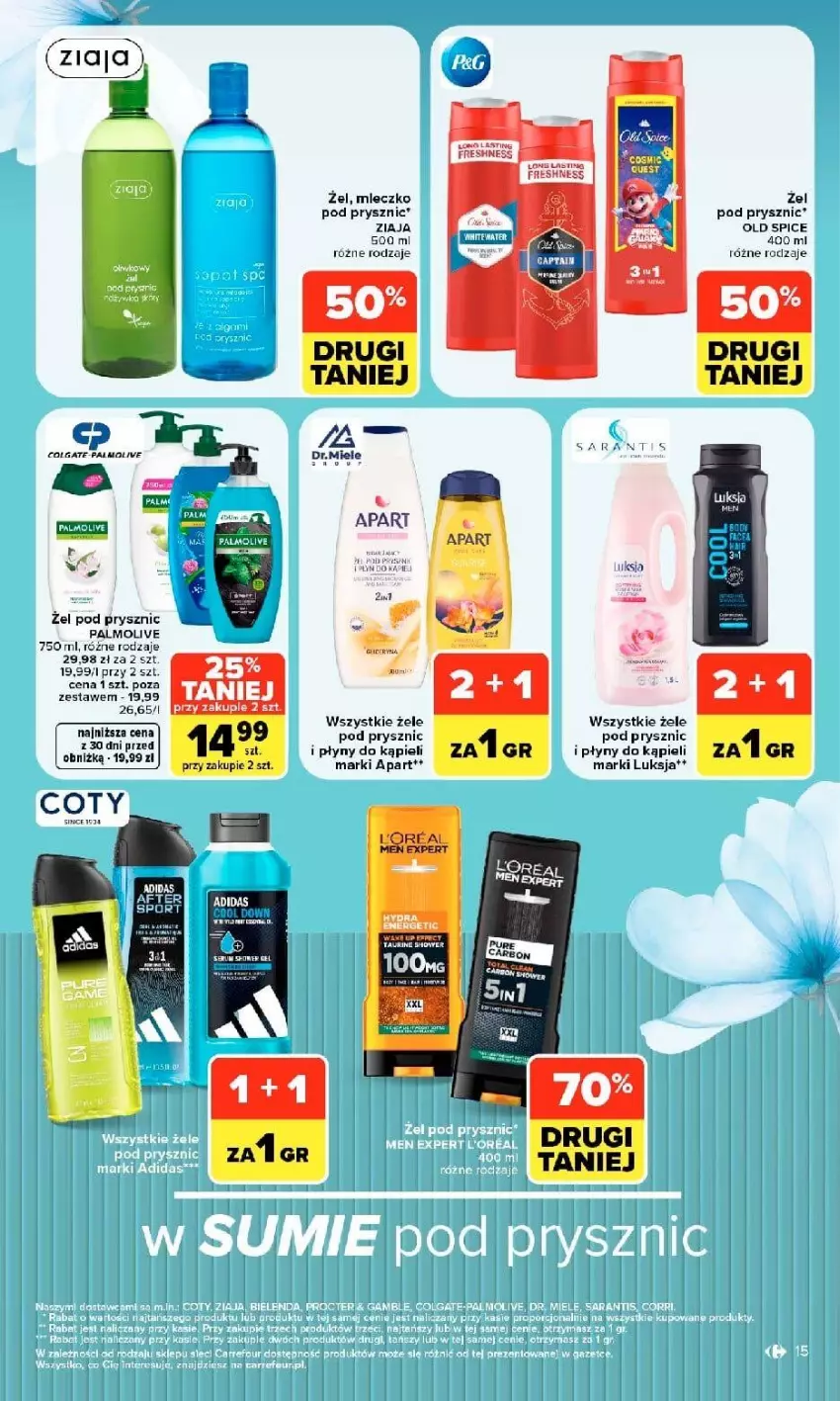 Gazetka promocyjna Carrefour - Gazetka Carrefour w SUMIE siebie znasz najlepiej - ważna 07.09 do 19.09.2026 - strona 15 - produkty: Colgate, Fa, LG, Luksja, Mleczko, Old Spice, Ziaja