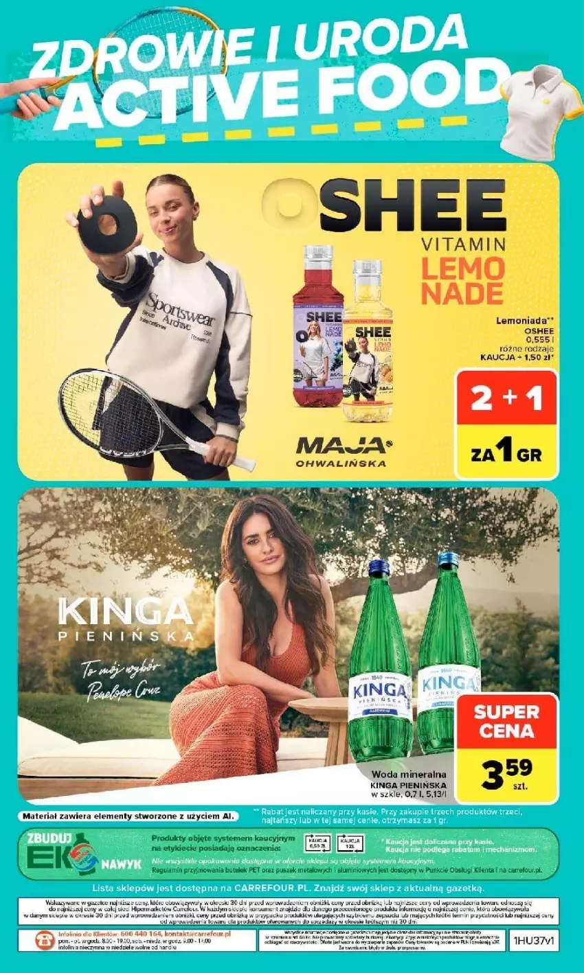 Gazetka promocyjna Carrefour - Gazetka Carrefour w SUMIE siebie znasz najlepiej - ważna 07.09 do 19.09.2026 - strona 36 - produkty: Brie, Fa, Inka, Lemoniada, Woda, Woda mineralna
