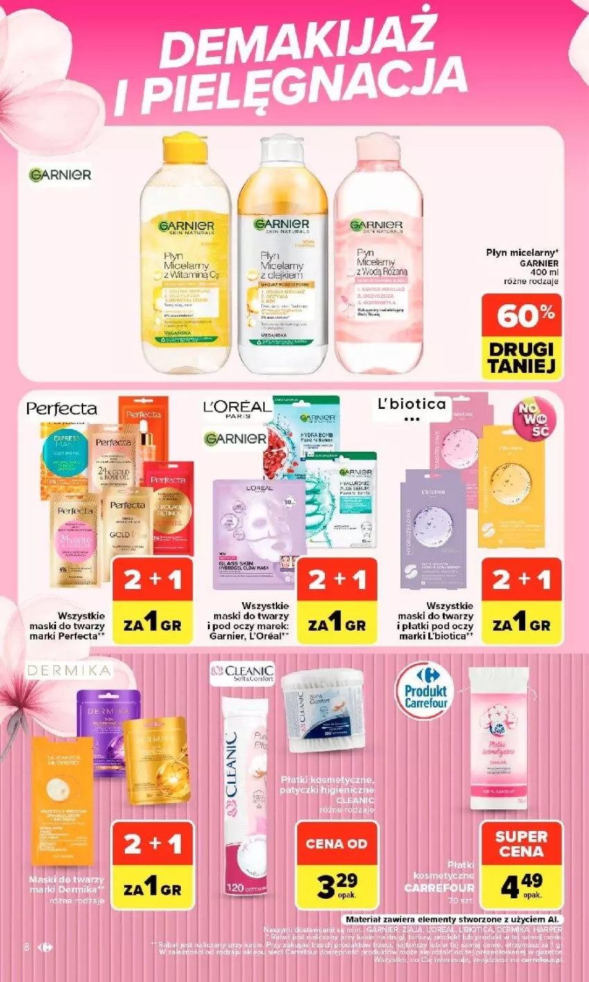 Gazetka promocyjna Carrefour - Gazetka Carrefour w SUMIE siebie znasz najlepiej - ważna 07.09 do 19.09.2026 - strona 8 - produkty: Cleanic, Fa, Garnier, Perfecta, Por, Róża, Ser