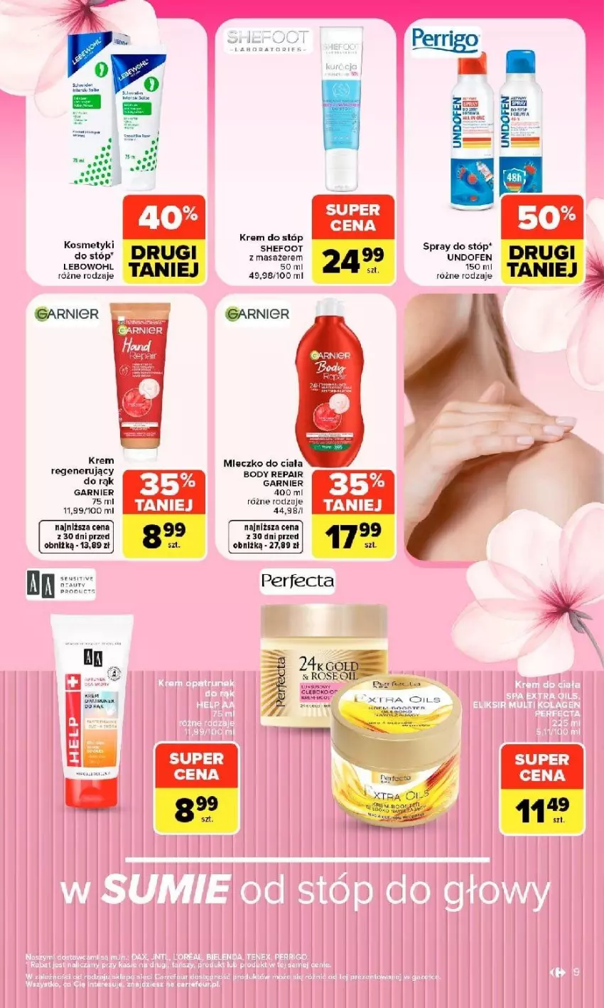 Gazetka promocyjna Carrefour - Gazetka Carrefour w SUMIE siebie znasz najlepiej - ważna 07.09 do 19.09.2026 - strona 9 - produkty: Body, Fa, Garnier, Krem regenerujący, Masażer, Mleczko, Mleczko do ciała, Undofen