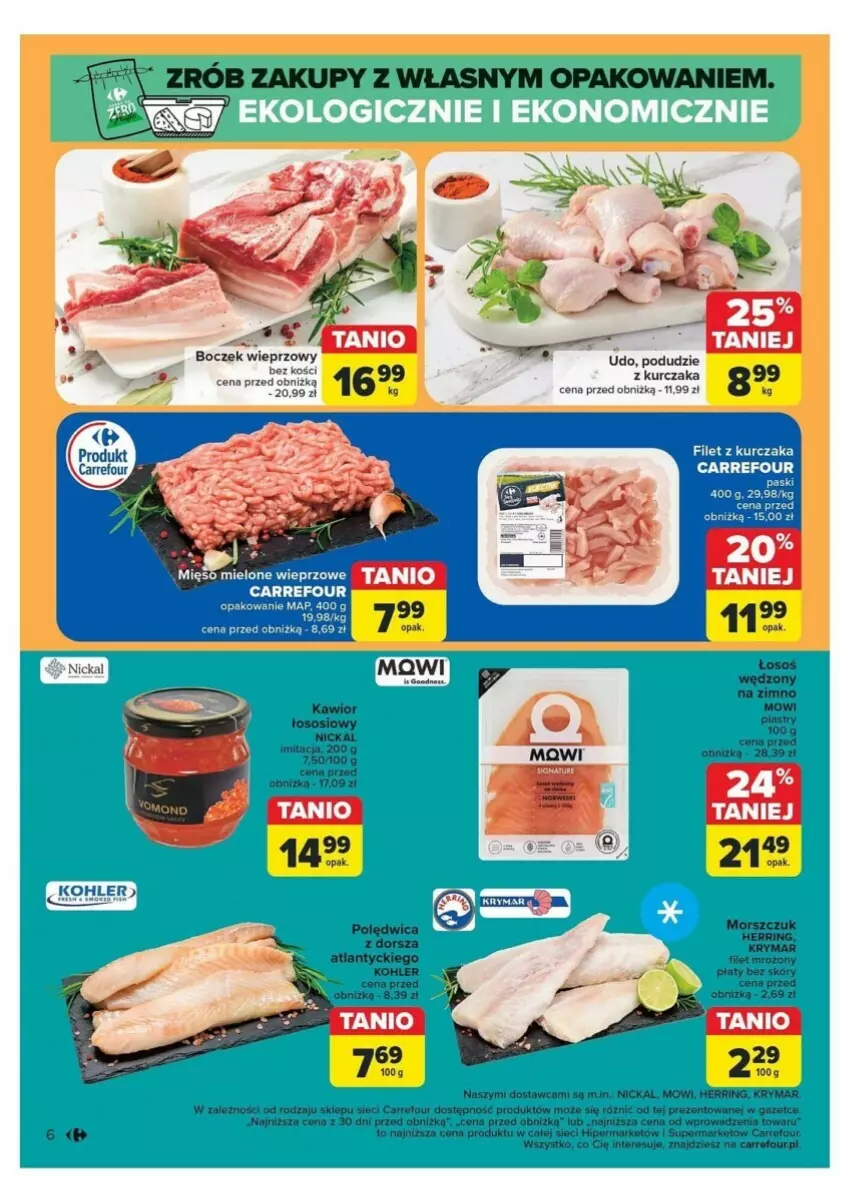 Gazetka promocyjna Carrefour - ważna 12.11 do 16.11.2024 - strona 40 - produkty: Boczek, Boczek wieprzowy, Kurczak