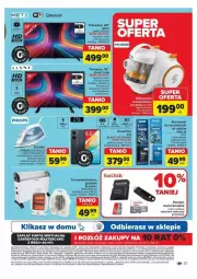 Gazetka promocyjna Carrefour - Gazetka - ważna od 16.11 do 16.11.2024 - strona 31 - produkty: Grzejnik, Odkurzacz, Top, Por, Gra, Telewizory, Kosz, Tran, Termowentylator, Telewizor, Smartfon, HP