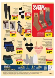 Gazetka promocyjna Carrefour - Gazetka - ważna od 16.11 do 16.11.2024 - strona 33 - produkty: Podkoszulek, Top, Ser, Stringi, Szorty, Biustonosz, Sony, Karp, Kosz, Klej, Rajstopy, Kalesony, Dzieci, Figi, Bokserki
