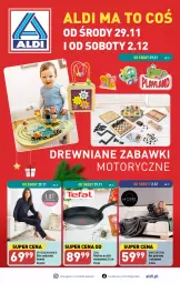 Gazetka promocyjna Aldi - Artykuły przemysłowe i tekstylia - Gazetka - ważna od 02.12 do 02.12.2023 - strona 1 - produkty: Koc, Gra, Kawa, Dres, Tefal, Patelnia, Fa