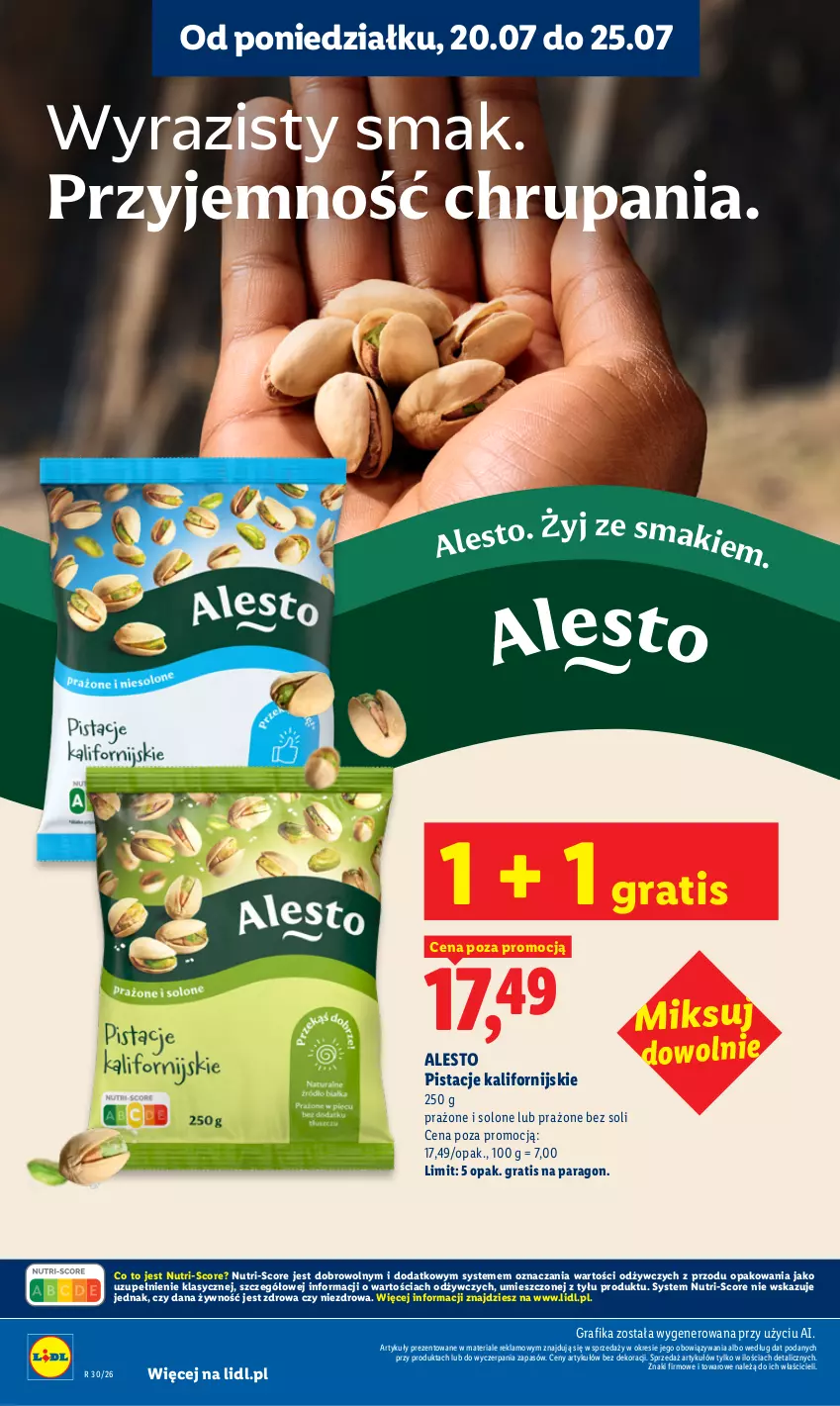 Gazetka promocyjna Lidl - Gazetka ważna od 20.07 do 22.07 - ważna 20.07 do 22.07.2026 - strona 24 - produkty: Gra, Grafika, Pistacje