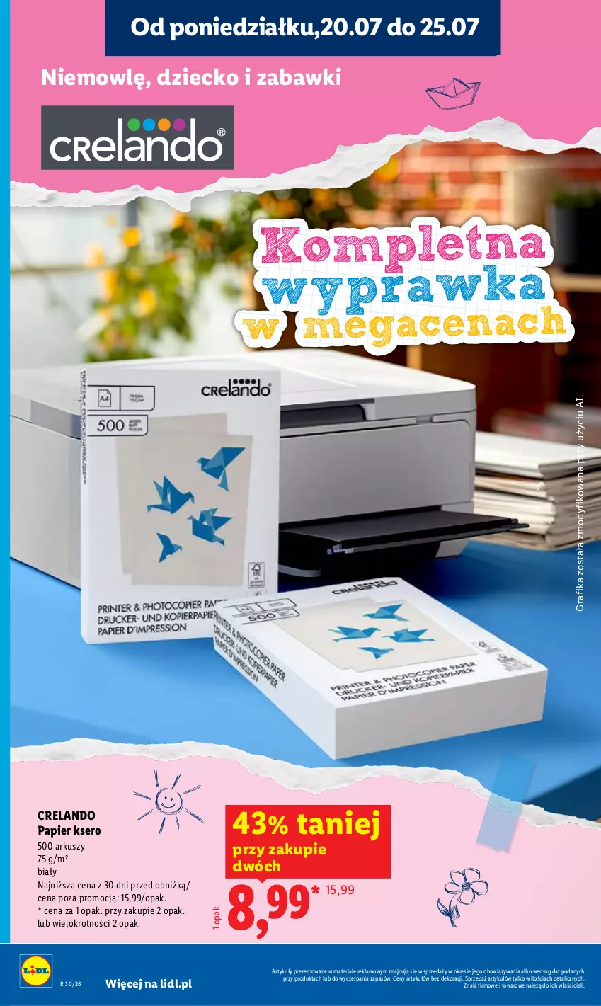 Gazetka promocyjna Lidl - Gazetka ważna od 20.07 do 22.07 - ważna 20.07 do 22.07.2026 - strona 40 - produkty: Gra, Grafika, Papier, Ser
