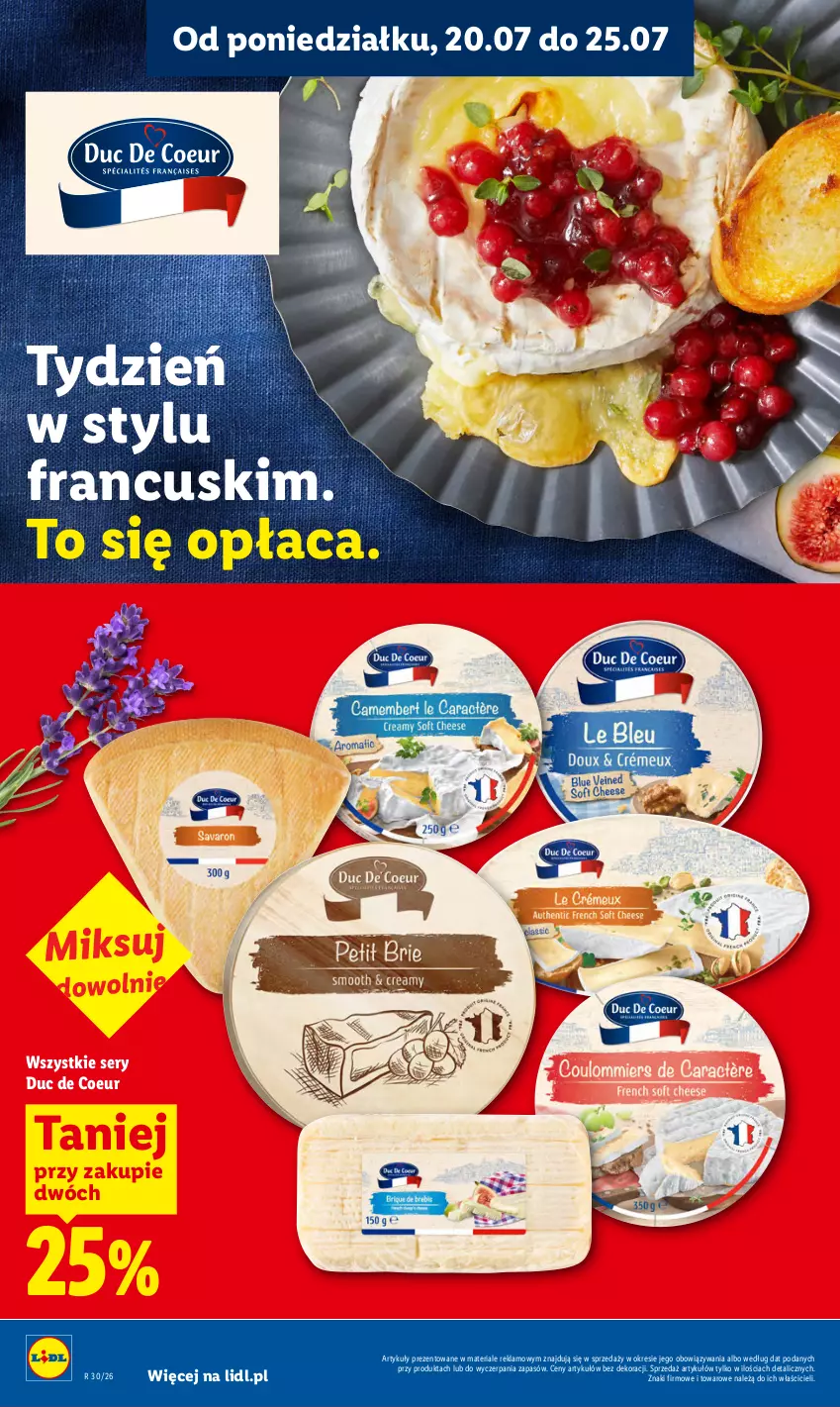 Gazetka promocyjna Lidl - Gazetka ważna od 20.07 do 22.07 - ważna 20.07 do 22.07.2026 - strona 52 - produkty: Ser