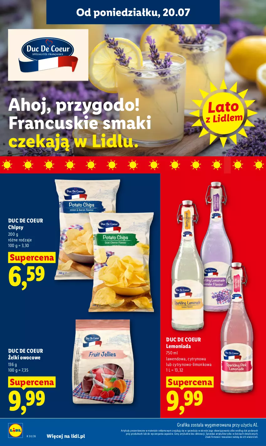 Gazetka promocyjna Lidl - Gazetka ważna od 20.07 do 22.07 - ważna 20.07 do 22.07.2026 - strona 58 - produkty: Chipsy, Gra, Grafika, Lemoniada