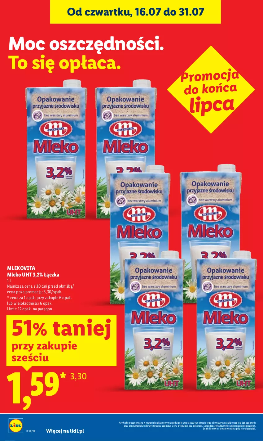 Gazetka promocyjna Lidl - Gazetka ważna od 20.07 do 22.07 - ważna 20.07 do 22.07.2026 - strona 6 - produkty: Mleko, Mlekovita