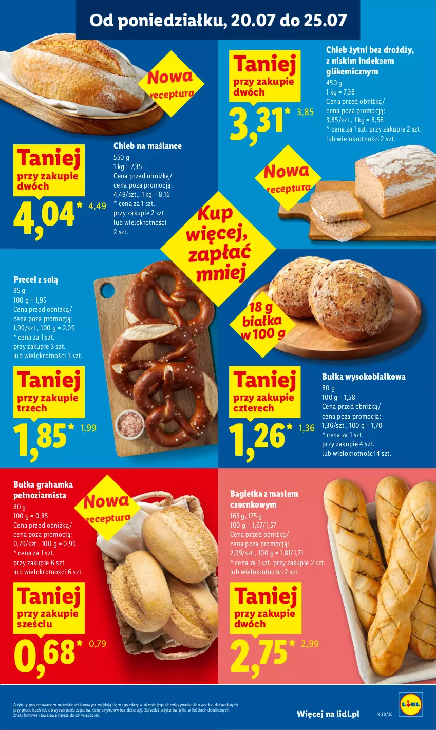 Gazetka promocyjna Lidl - Gazetka ważna od 20.07 do 22.07 - ważna 20.07 do 22.07.2026 - strona 63 - produkty: Bagietka, Bułka, Bułka grahamka, Chleb, Gra, Sok