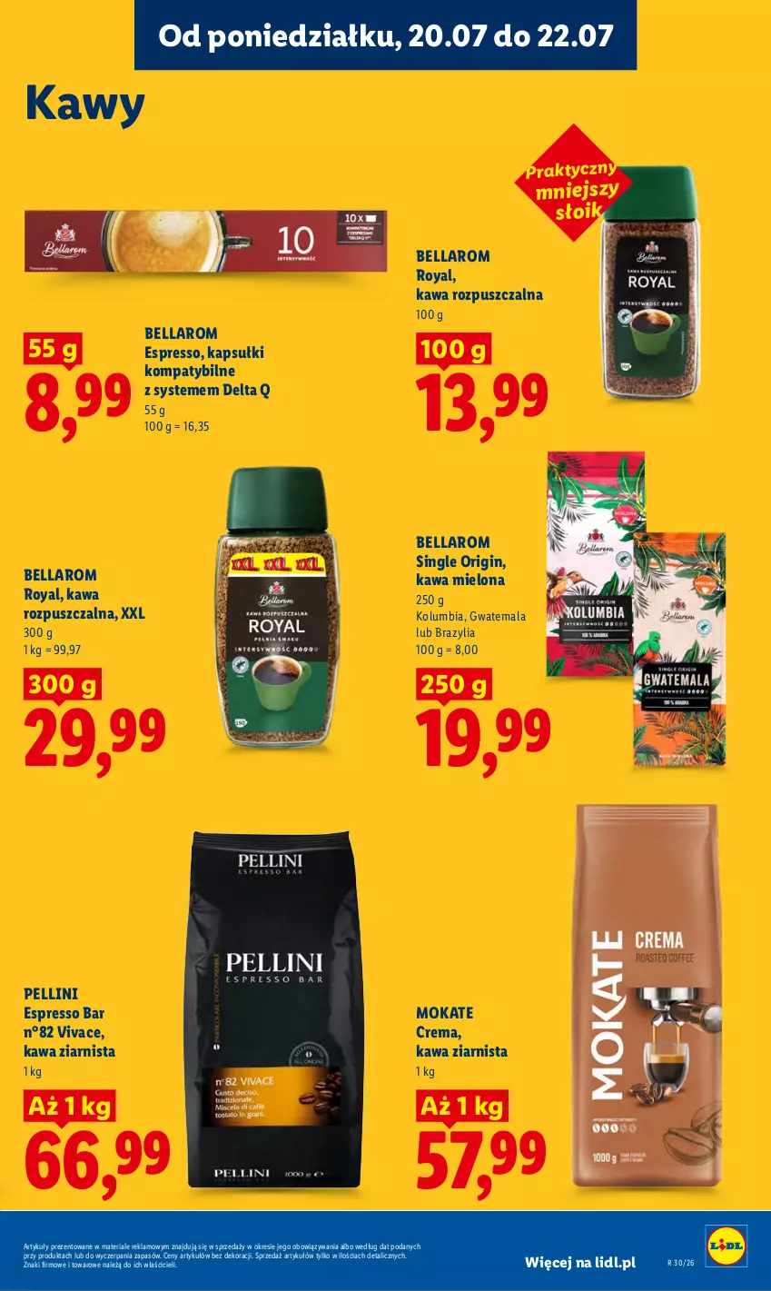 Gazetka promocyjna Lidl - Gazetka ważna od 20.07 do 22.07 - ważna 20.07 do 22.07.2026 - strona 83 - produkty: Bell, Bella, Gin, Kawa, Kawa mielona, Kawa rozpuszczalna, Kawa ziarnista