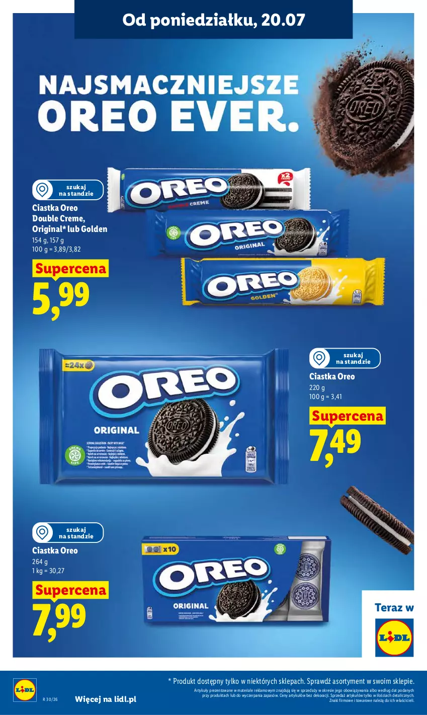 Gazetka promocyjna Lidl - Gazetka ważna od 20.07 do 22.07 - ważna 20.07 do 22.07.2026 - strona 86 - produkty: Ciastka, Gin, Oreo, Tera