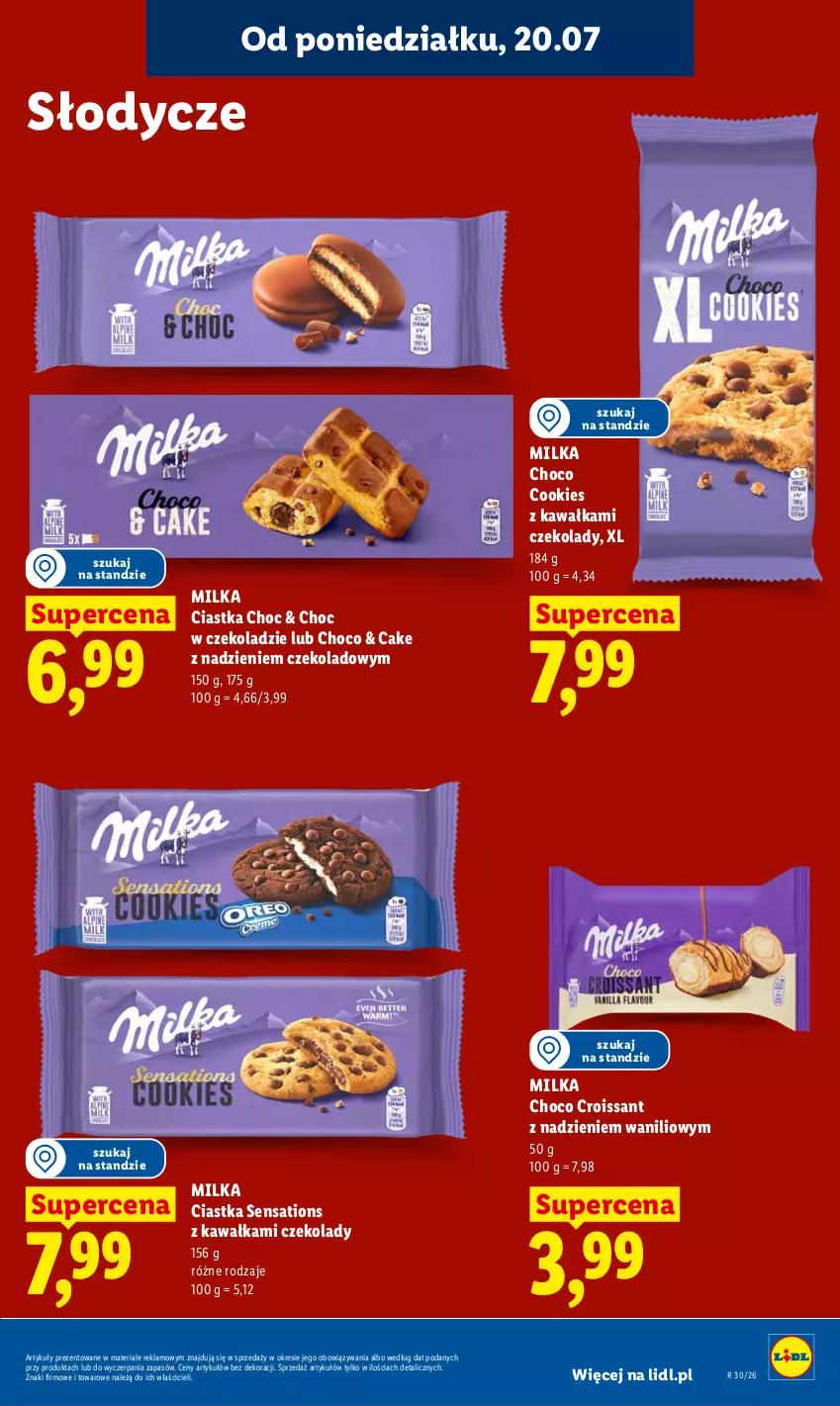 Gazetka promocyjna Lidl - Gazetka ważna od 20.07 do 22.07 - ważna 20.07 do 22.07.2026 - strona 87 - produkty: Ciastka, Croissant, Kawa, Milka, Sati