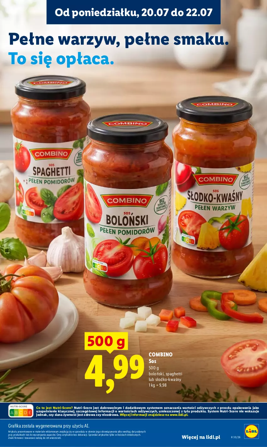 Gazetka promocyjna Lidl - Gazetka ważna od 20.07 do 22.07 - ważna 20.07 do 22.07.2026 - strona 89 - produkty: Gra, Grafika, Sos, Spaghetti