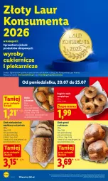Gazetka promocyjna Lidl - Gazetka ważna od 20.07 do 22.07 - Gazetka - ważna od 22.07 do 22.07.2026 - strona 62 - produkty: Cukier, Rust, Chleb wieloziarnisty, Laur, Chleb, Bułka