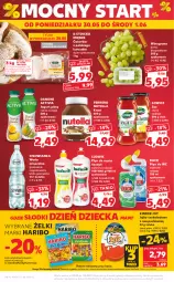 Gazetka promocyjna Kaufland - OFERTA TYGODNIA - Gazetka - ważna od 01.06 do 01.06.2022 - strona 48 - produkty: Kurczak, Ludwik, Nutella, Sos, Do mycia naczyń, Danone, Jogurt, Płyn do mycia naczyń, Activia, Duck, Winogrona, Ferrero, Płyn do wc, Woda mineralna, Płyn do mycia, Woda, Wino, Waga, Haribo, Cisowianka, Jogurt pitny, Kinder