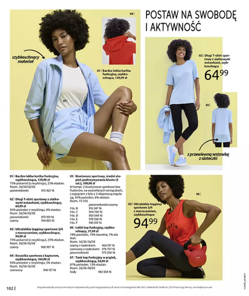 Gazetka promocyjna Bonprix - RELAKS NAD MORZEM - ważna 15.06 do 13.07.2026 - strona 104 - produkty: Fa, Gin, Kosz, Koszulka, Koszulka sportowa, Kurtka, Mars, Por, Sport, Top
