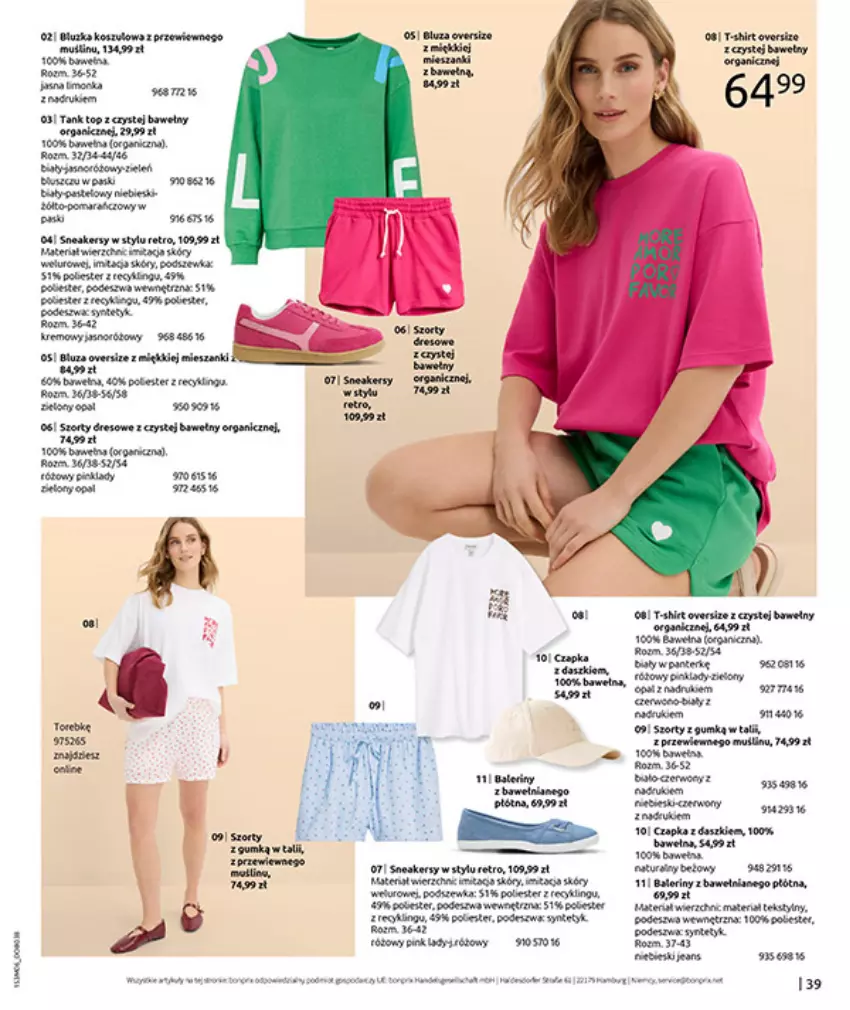 Gazetka promocyjna Bonprix - RELAKS NAD MORZEM - ważna 15.06 do 13.07.2026 - strona 41 - produkty: Dres, Fa, Ser, Szorty, Top