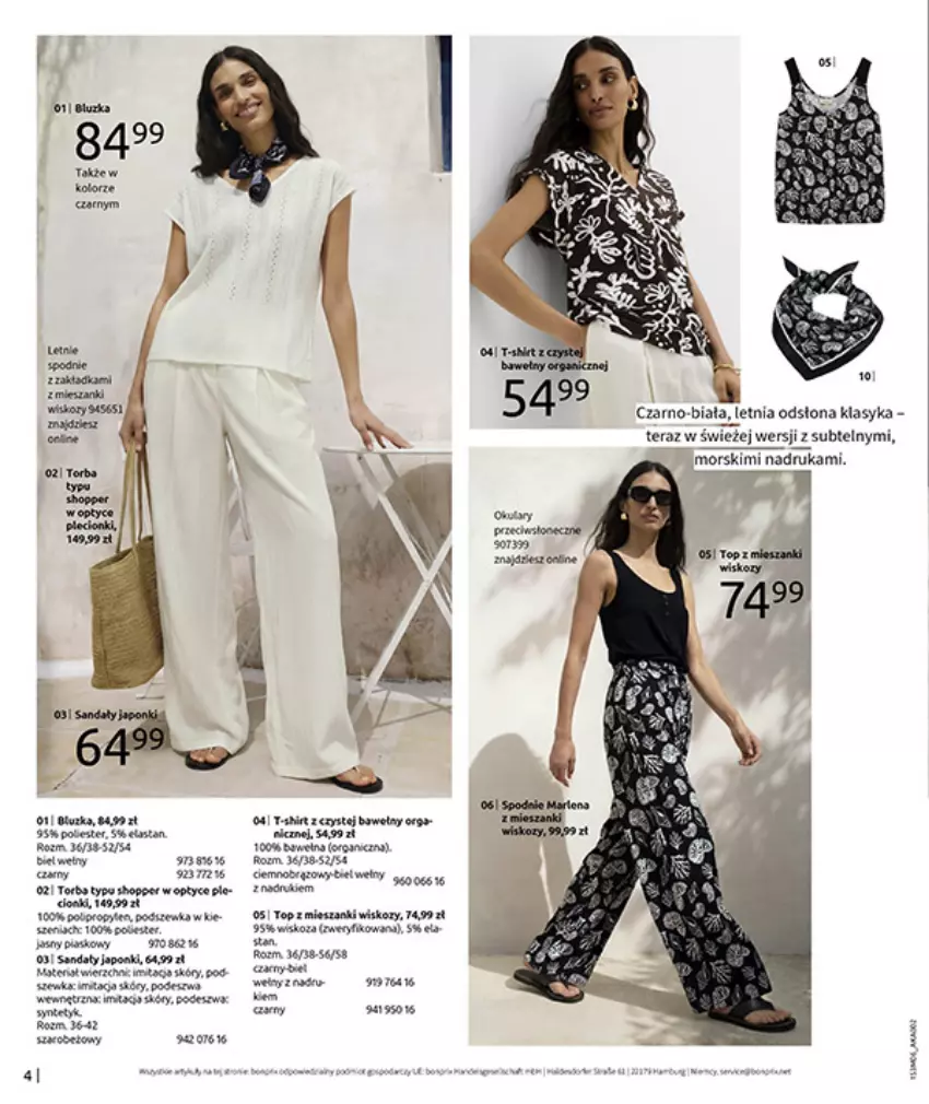 Gazetka promocyjna Bonprix - RELAKS NAD MORZEM - ważna 15.06 do 13.07.2026 - strona 6 - produkty: Noż, Sandał, Tera, Top